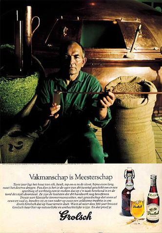 Grolsch campagne - Vakmanschap is Meesterschap: De bierbrouwer.